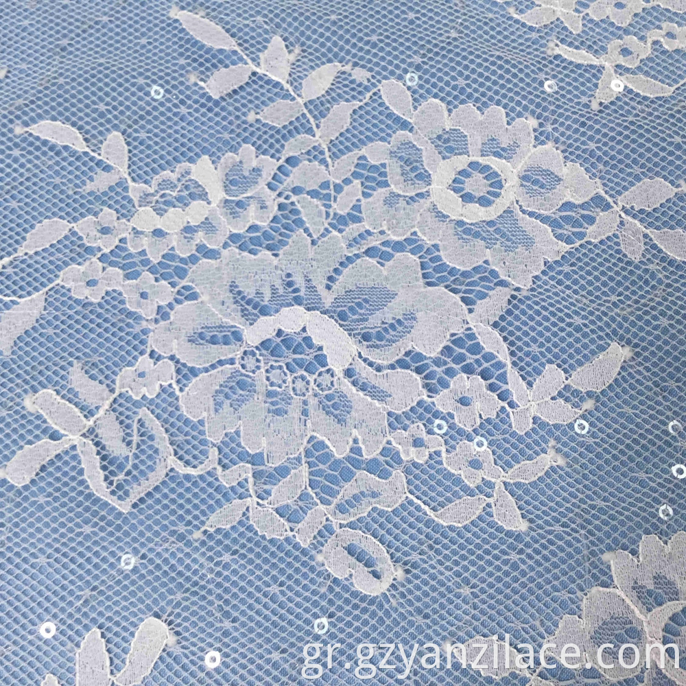 Chantilly Tulle Lace Fabric